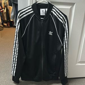 Adidas track jacket large / black